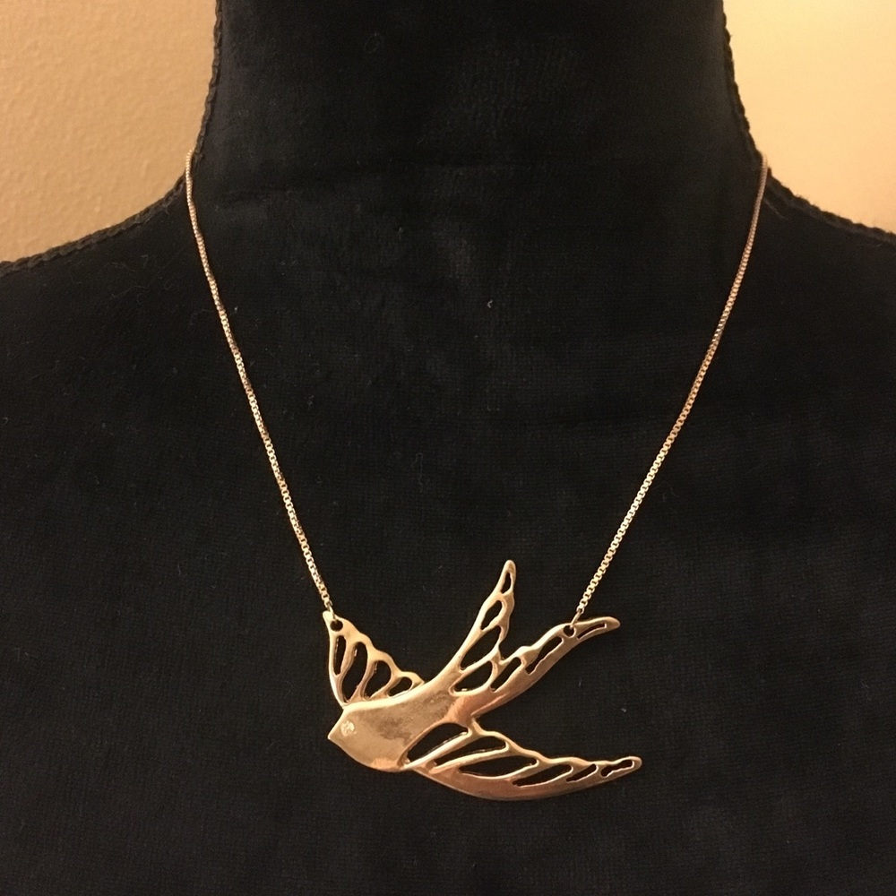 Betsy Johnson Gold Dove Necklace